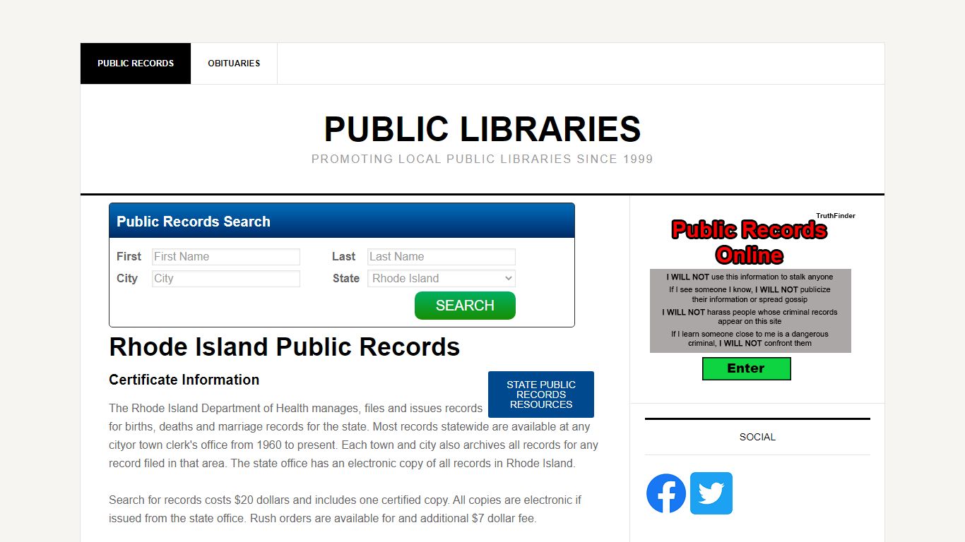 Rhode Island Public Records